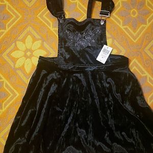 Velvet pinafore